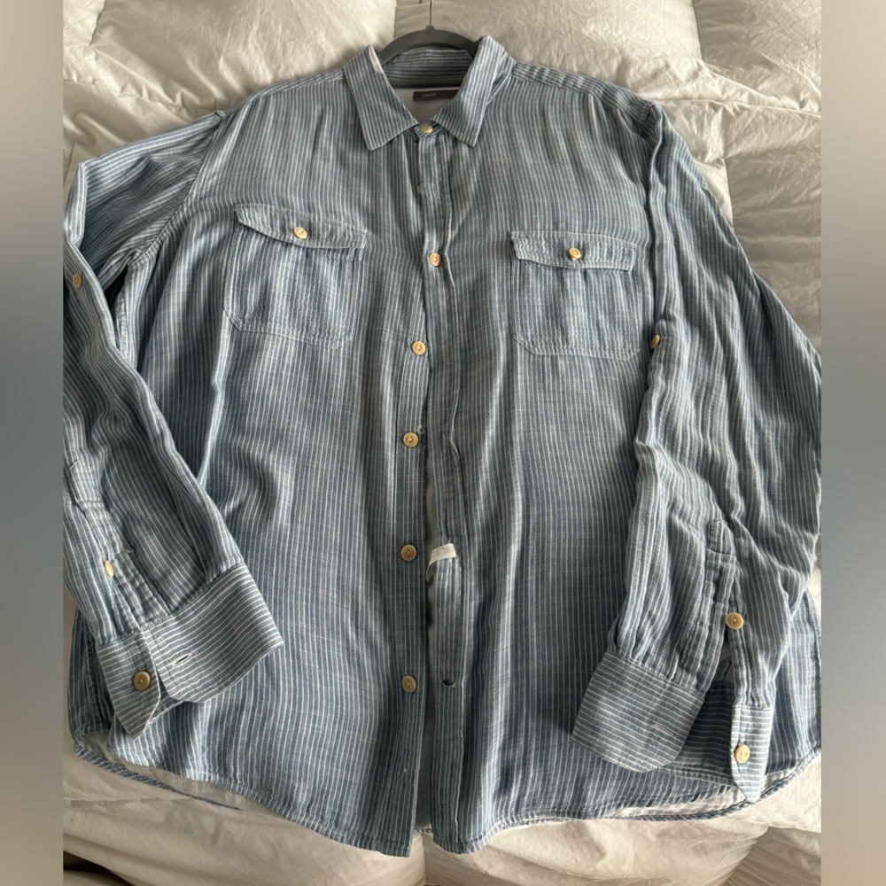 Vince linen button up